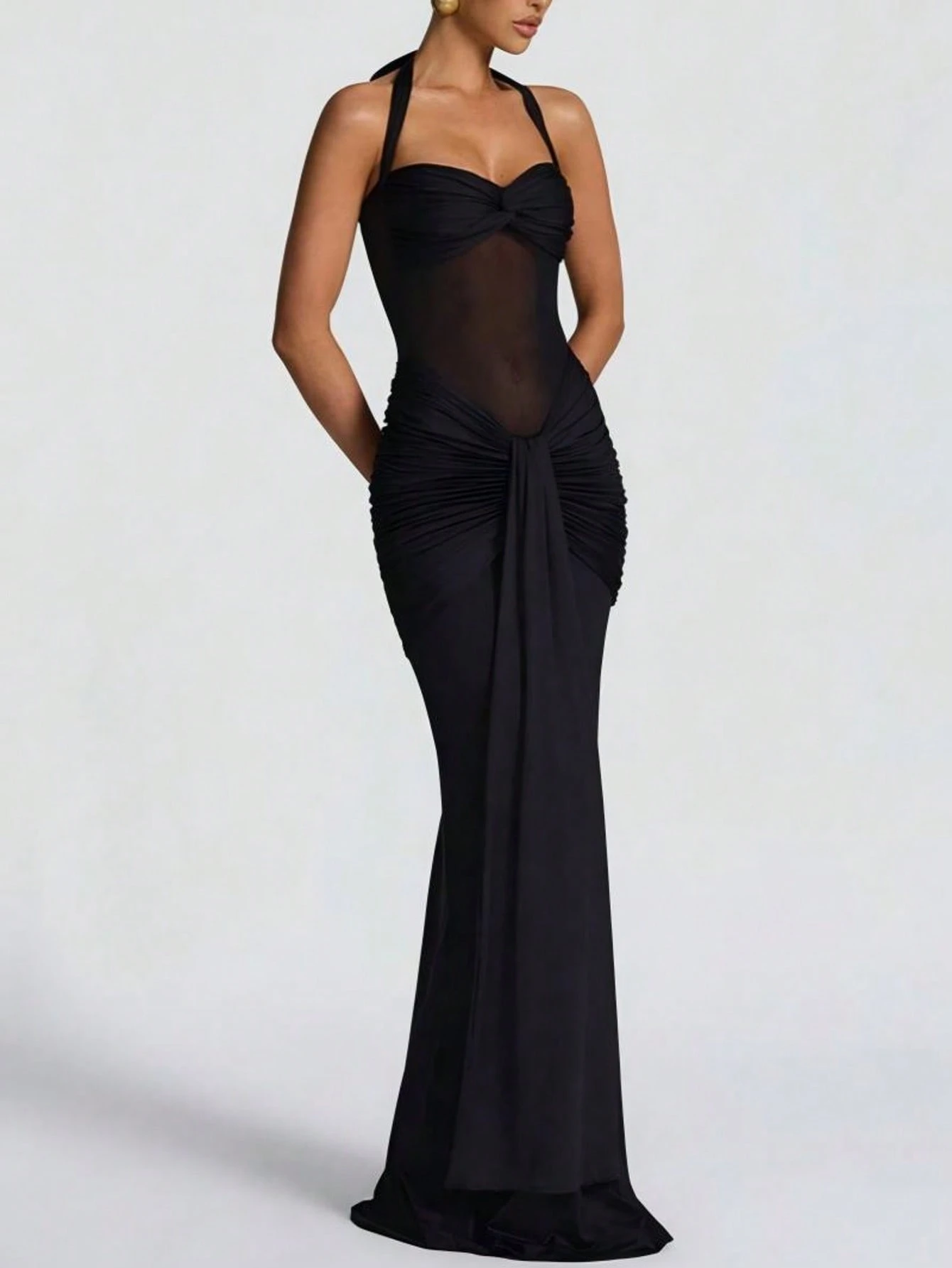 Black Bodycon Maxi Dress