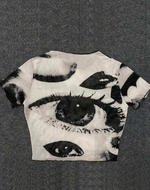 Eye Mesh Crop Top
