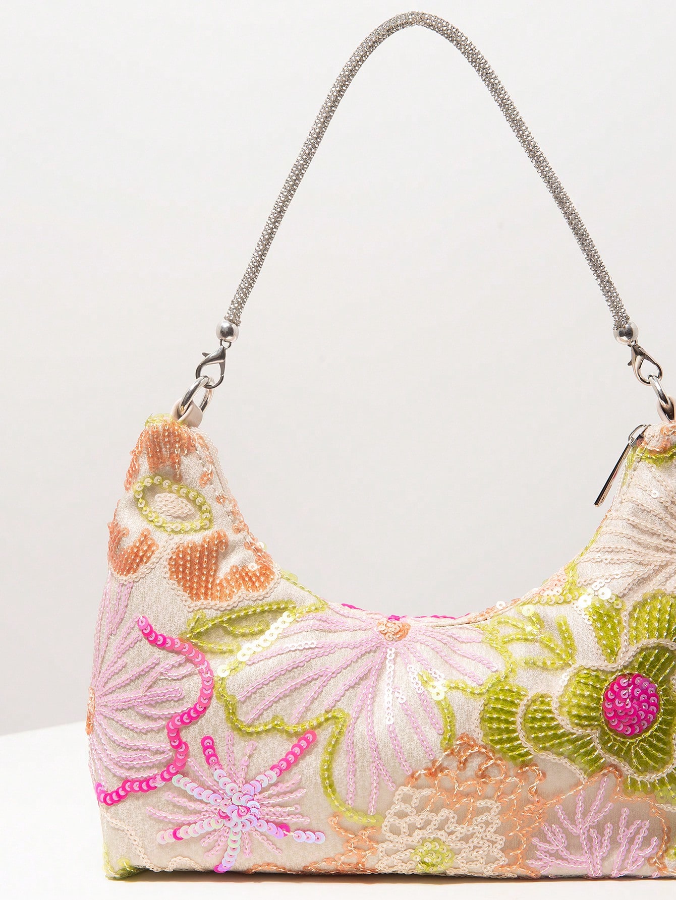 Floral Beaded Clutch