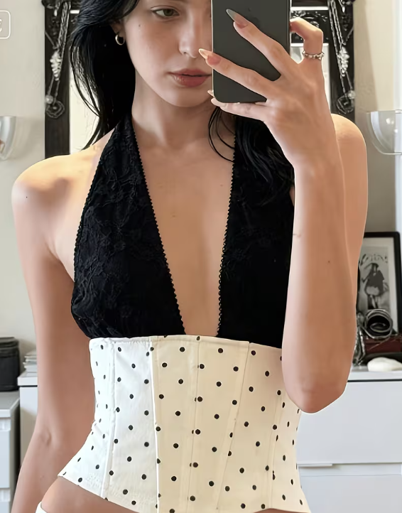 Mixed Polka Dot Halter