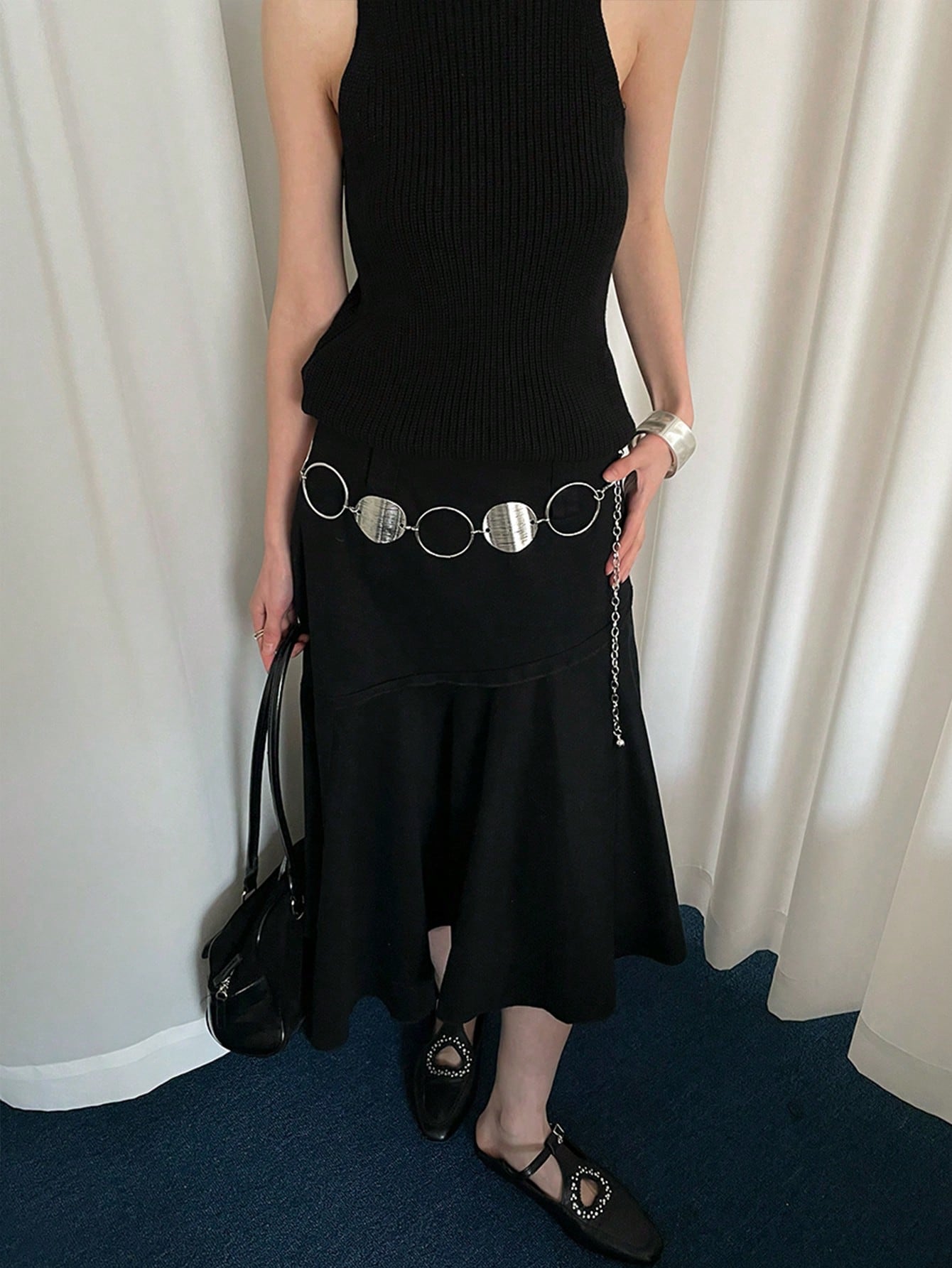 Silver Hoop Belt