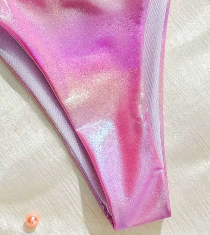 Pink Holographic Bikini