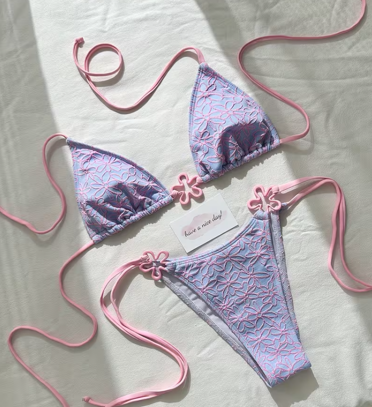 Purple and Pink Bikini