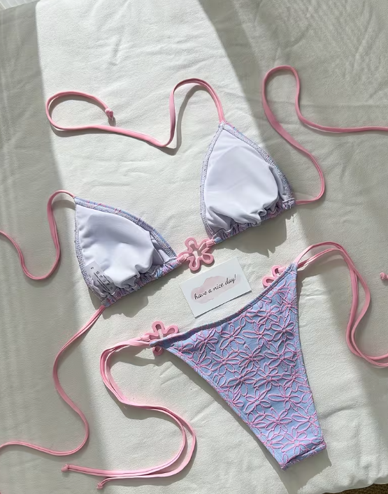 Purple and Pink Bikini