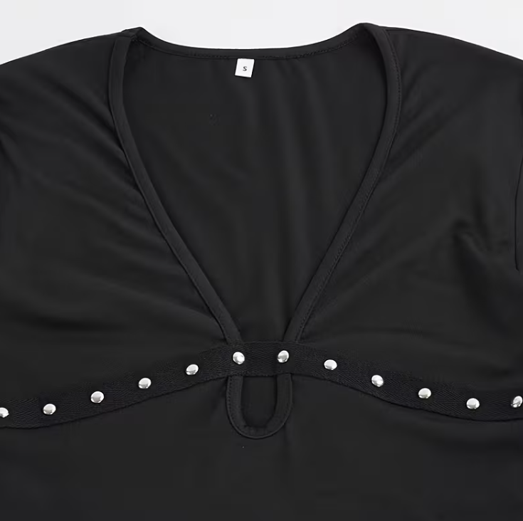 V-neck Long Sleeve Dolman Top