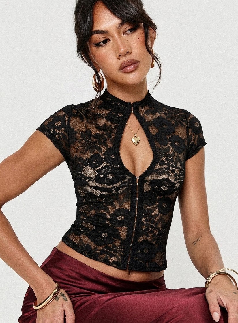 Western-Style Lace Top
